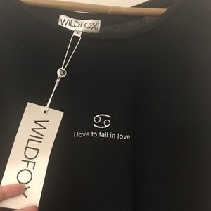 Wildfox Oversized Tee “i love to fall in love”!